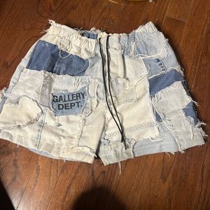 Gallery Dept. (unisex) Patchwork Denim Zumba Shorts  SIZE L